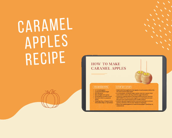 Autumn Delights: A Mini Cookbook of Fall Favorites, digital download, printable cookbook, fall recipes