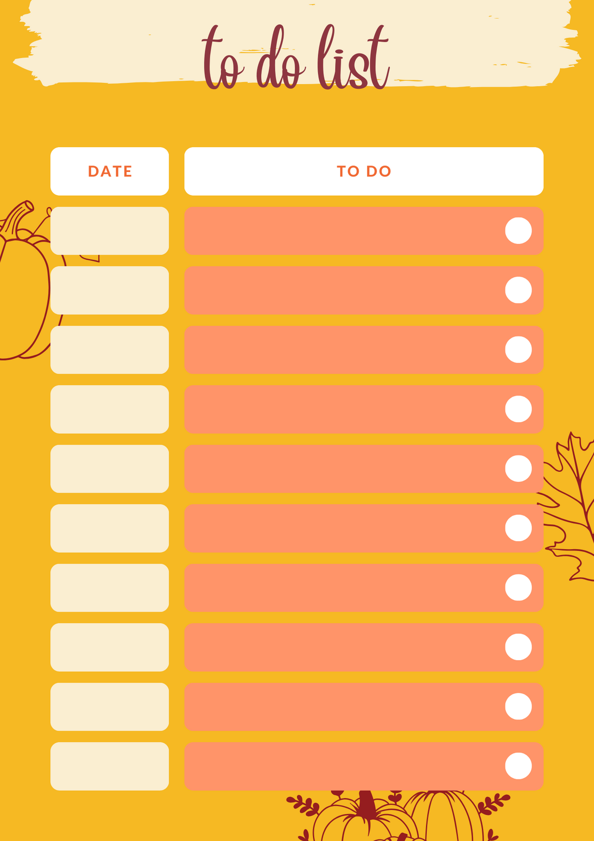 Fall To-Do List - Printable Digital Download, Fall Downloadable, Fall Artwork, Fall Aesthetic, Planner