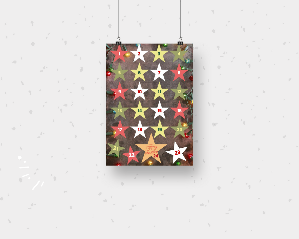 Advent Calendar, Advent Calendar for Kids and Adults, Advent Calendar Printable, Christmas Printable, Digital Advent PDF, Christmas Clipart