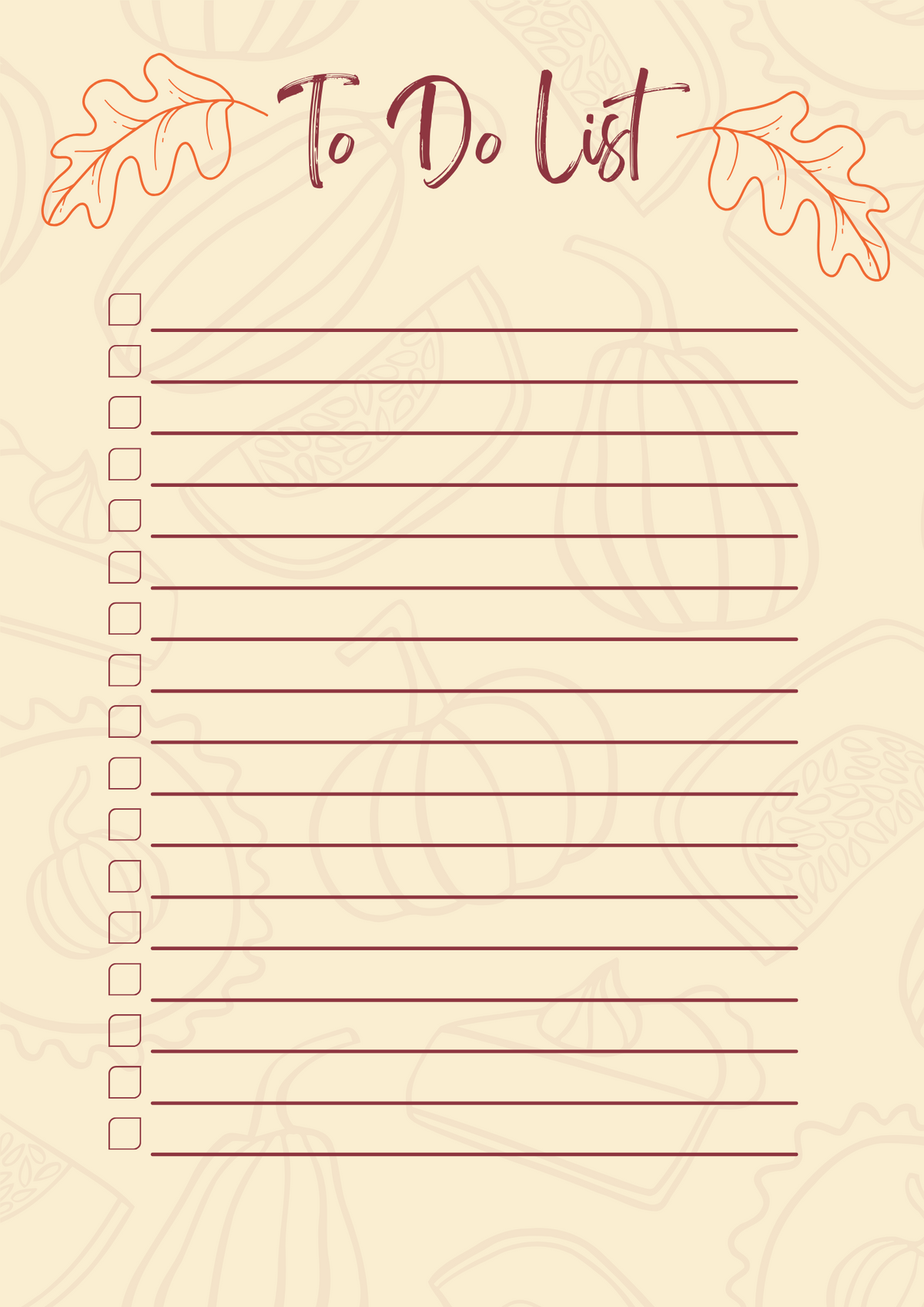 Fall To-Do List - Printable Digital Download, Fall Downloadable, Fall Artwork, Fall Aesthetic, Planner