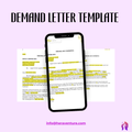 Demand Letter Template, Business Template, Small Business, Downloadable Legal, Work Agreement, Freelance, Invoice, Accounts Receivable