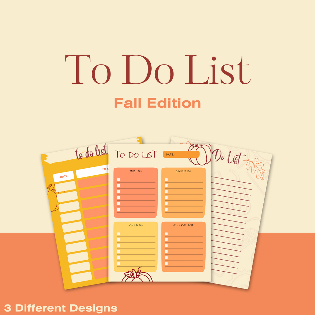 Fall To-Do List - Printable Digital Download, Fall Downloadable, Fall Artwork, Fall Aesthetic, Planner