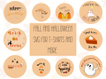 Fall Design SVG Bundle, Fall Downloadable, Digital Download, Fall Artwork, Halloween Theme, Customizable Gifts, Fall Aesthetic, Custom Gift