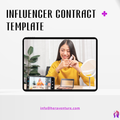 Influencer Contract Template, Business Downloadable, Marketing for Small Business, Contract for Influencers, Advertising, Content Creation
